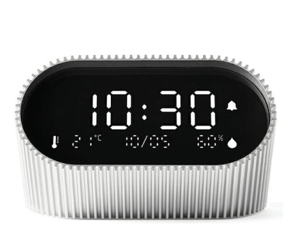 Radio i budzik LEXON Ray Clock Aluminum LR155RA3
